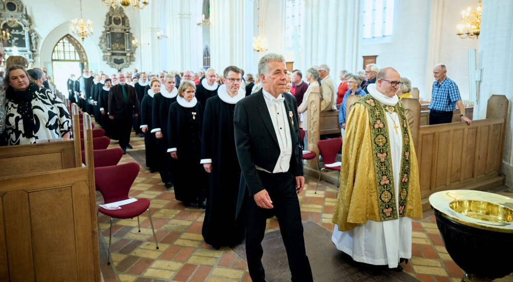 Procession ved Landemodegudstjeneste 2023