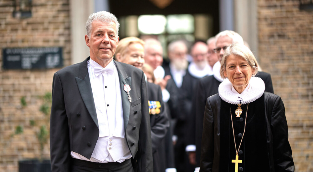 stiftamtmand   Henrik Horster og biskop Tine Lindhardt