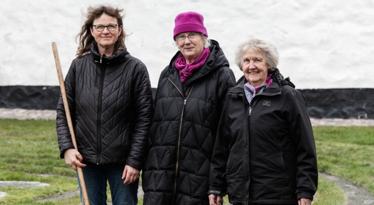 Hanne Wolfsberg, Lis Tolderlund og Linda Krogh